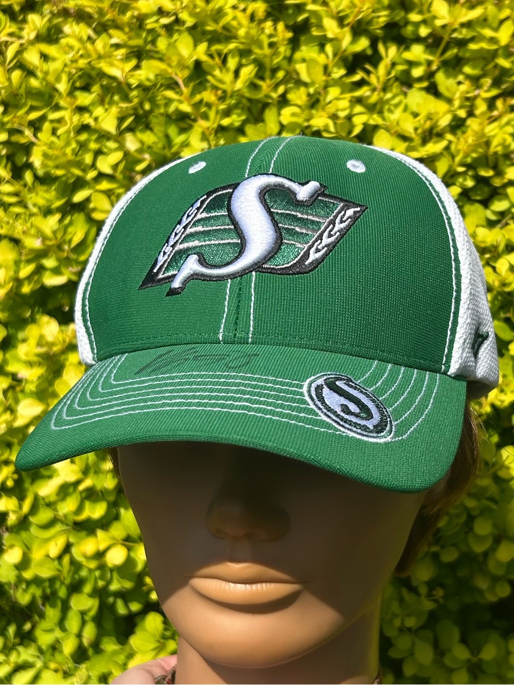 Vintage Y2K Saskatchewan Roughriders signed ‘47 strapback baseball cap hat CFL